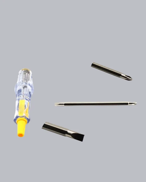 110-220V Elektrik Test Kalemi Korozyona Dayanıklı Nikel Kaplamalı - Resim 3