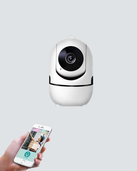 360° Dönen Akıllı WiFi Kamera – Uzaktan Kontrol ve İki Yönlü Ses Özellikli - Resim 3