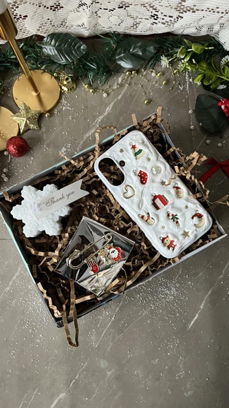 Yılbaşı Konsept iPhone Aksesuar Hediye Seti | Casa di Duck - Resim 2