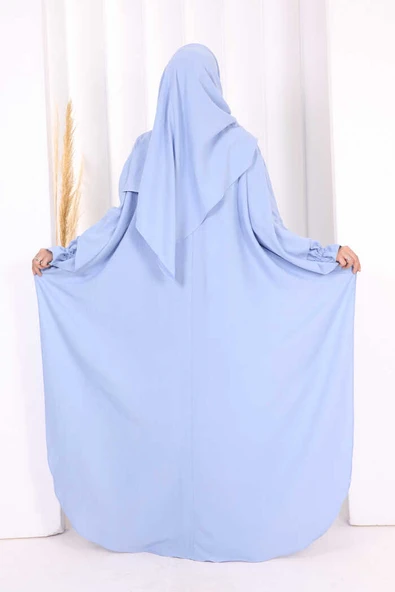 Pançolu Elbise Takım 8002 Bebe Mavisi - Resim 4