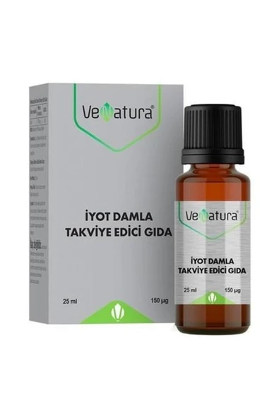 VENATURA İYOT DAMLA, İYOT İÇEREN TAKVİYE EDİCİ GIDA 25ml şişe ürün görseli 1