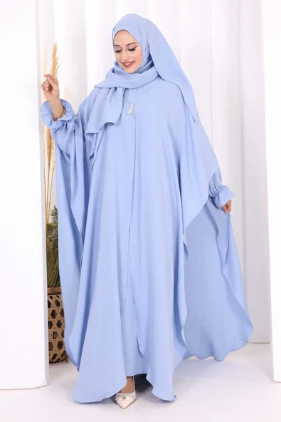 Pançolu Elbise Takım 8002 Bebe Mavisi - Resim 2