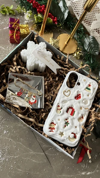 Yılbaşı Konsept iPhone Aksesuar Hediye Seti | Casa di Duck ürün görseli 1