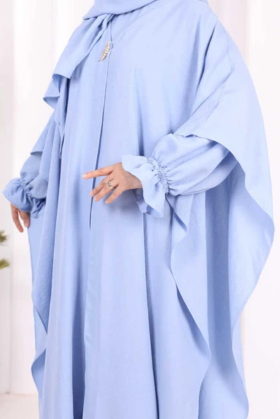 Pançolu Elbise Takım 8002 Bebe Mavisi - Resim 6