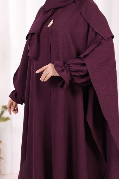 Pançolu Elbise Takım 8002 Mürdüm - Resim 7