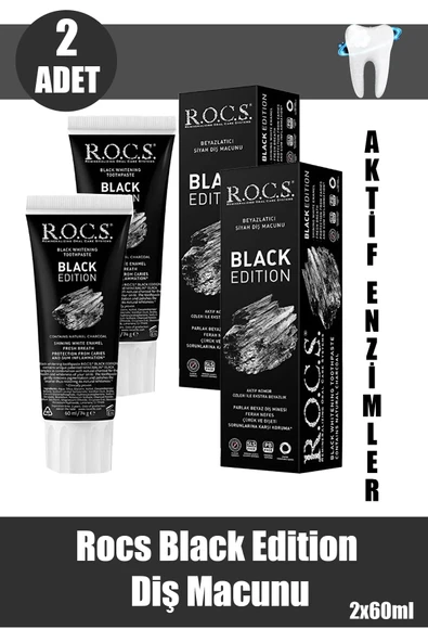 Rocs Black Edition Diş Macunu 60 ml ürün görseli 1