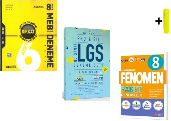 Hız Fenomen Ve Bilfen 8. Sınıf LGS Genel Deneme Yeni ürün görseli 1