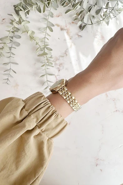 Aetos Gold Kordon Yeşil Kadran Kadın Kol Saati - Resim 3