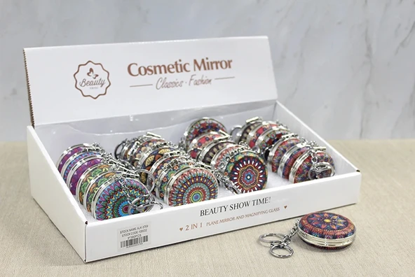 Taşlı El Aynası Anahtarlık Model 4 ürün görseli 1