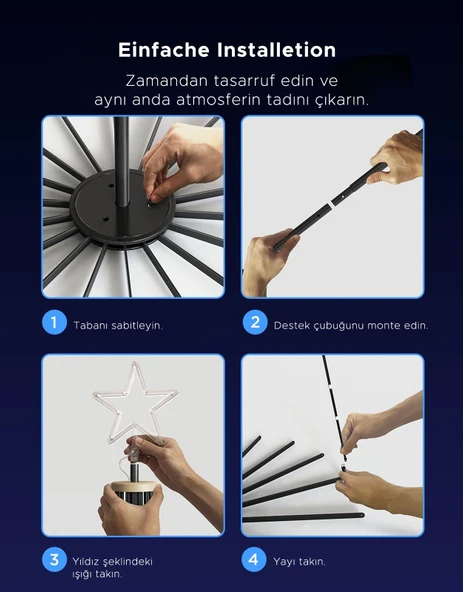 Govee Koni Hazır Yılbaşı Ağacı - Resim 9