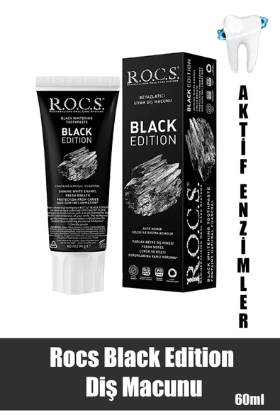 Rocs Black Edition Diş Macunu 60 ml ürün görseli 1