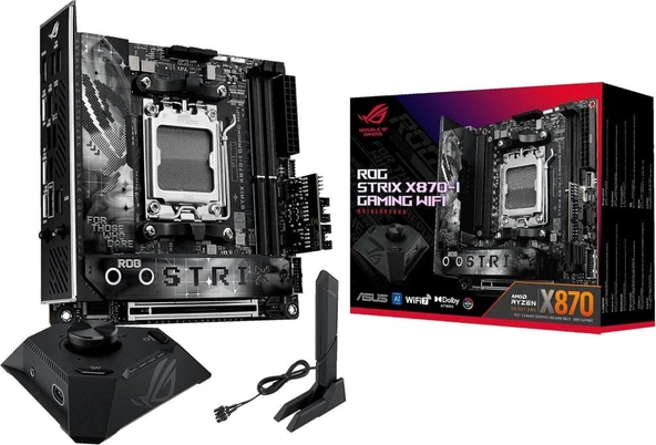 Asus ROG Strix X870-I Gaming Wi-Fi AMD AM5 DDR5 Mini ITX Anakart ürün görseli 1