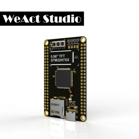 WeAct Studio STM32H750VBT6 Geliştirme Kartı Kit - 0.96" ST7735 TFT LCD, OV7725 Kamera Modülü, 8MB QSPI Flash, 8MB SPI Flash - Resim 3