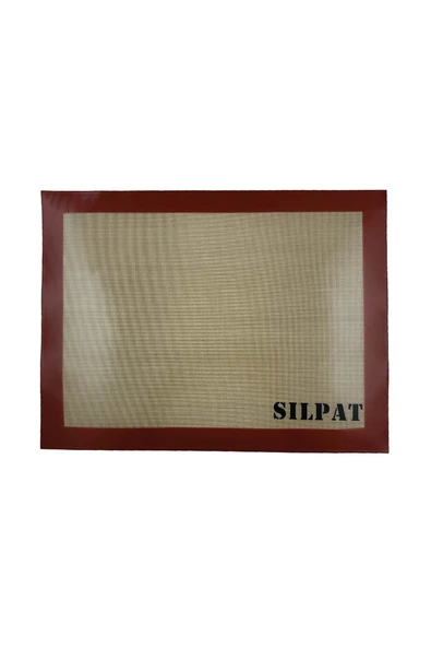 Profesyonel Yanmaz Yapışmaz Yıkanabilir Kırmızı Silikon Pişirme Matı - 30cmx40cm ürün görseli 1