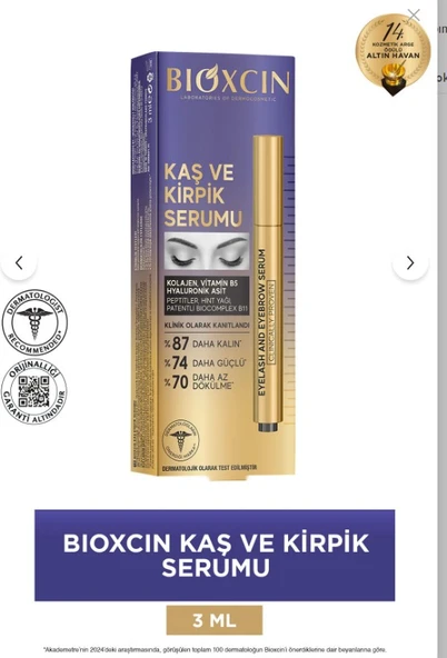 Bioxcin Kolajen Ve Hyaluronik Asit Içerikli Kaş Ve Kirpik Serumu 3 ml ürün görseli 1