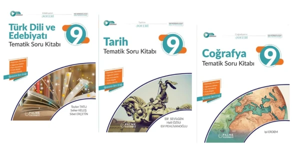 PALME YAYINEVİ 9.SINIF JOKER EDEBİYAT - TARİH - COĞRAFYA TEMATİK SORU BANKASI ürün görseli 1