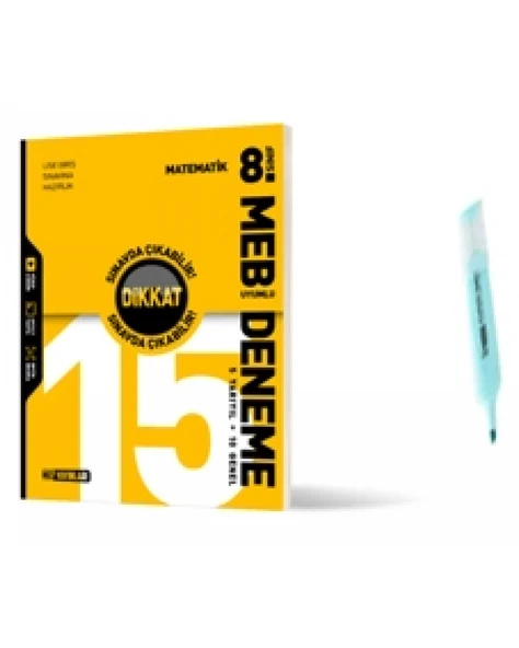 LGS 8.Sınıf Matematik Deneme MEB Uyumlu DİKKAT Sınavda Çıkabilir ürün görseli 1