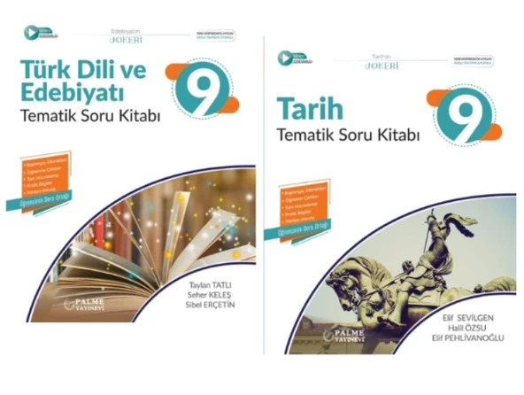 PALME YAYINEVİ 9.SINIF JOKER EDEBİYAT - TARİH TEMATİK SORU BANKASI ürün görseli 1
