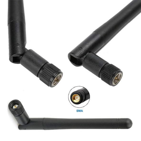 SMA erkek konnektörlü modem anteni 2.4Ghz 3dbı anten - Resim 3