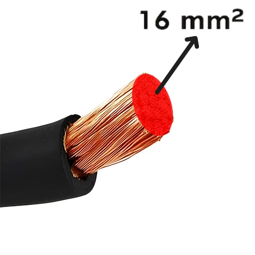 Phycom Gerçek Saf Bakır (TSE Belgeli) Akü Takviye Kablosu-3m - Resim 2