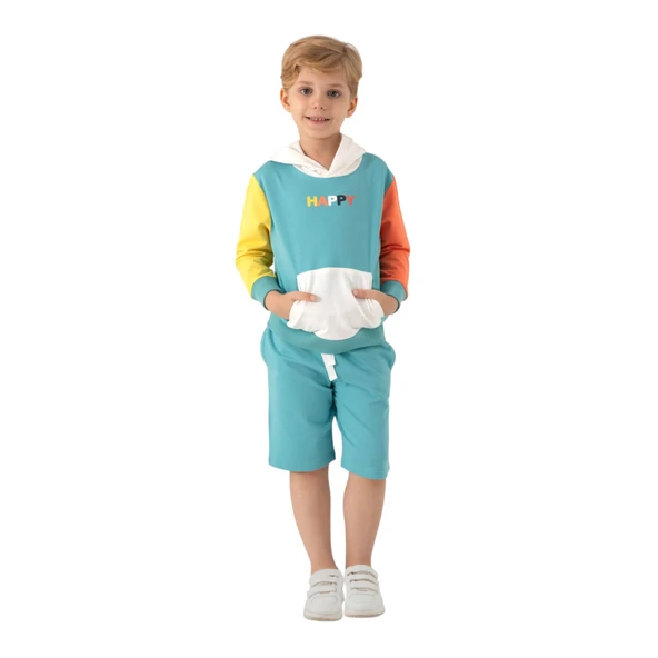 Erkek Çocuk Bermuda Takım RP3018-2 - Resim 6