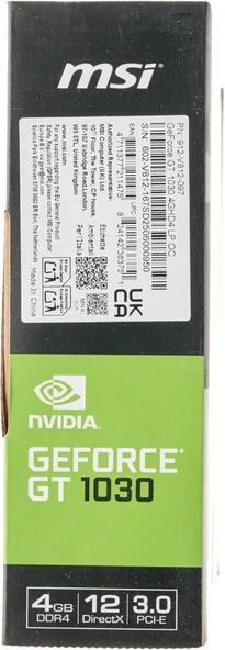 MSI GT 1030 4GHD4 LP OC 64 Bit DDR4 4 GB Ekran Kartı Outlet - Resim 4