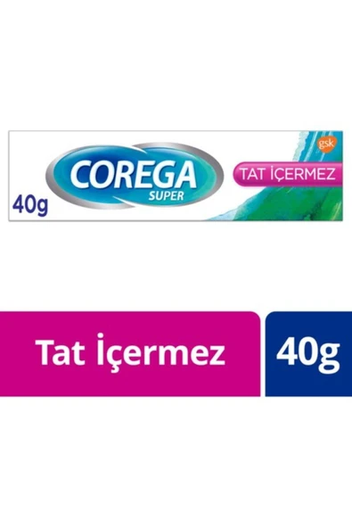 Corega Süper Diş Protezi Yapıştırıcı Tat İçermez Krem 40 Gr ürün görseli 1
