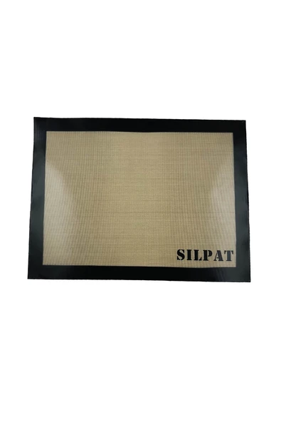 Profesyonel Yanmaz Yapışmaz Yıkanabilir Siyah Silikon Pişirme Matı - 30cmx40cm ürün görseli 1