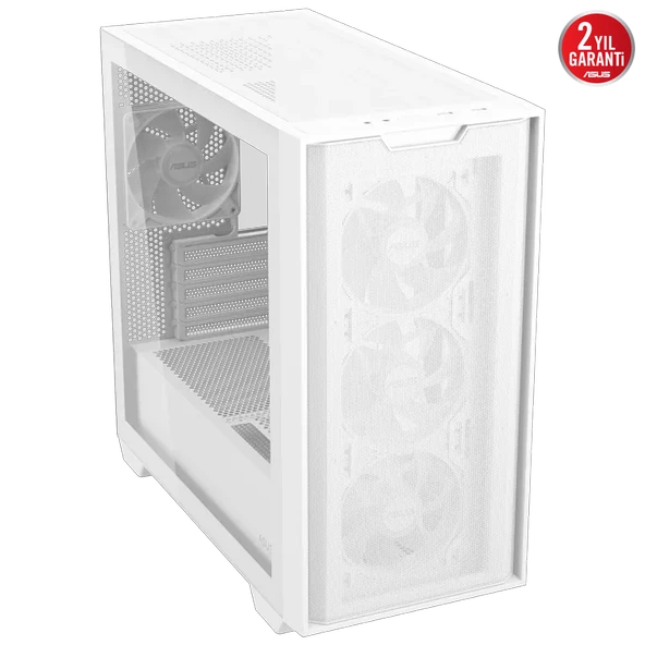 ASUS A21 PLUS Tempered Glass ARGB Beyaz USB 3.2 Micro ATX Kasa A21 PLUS BEYAZ - Resim 2