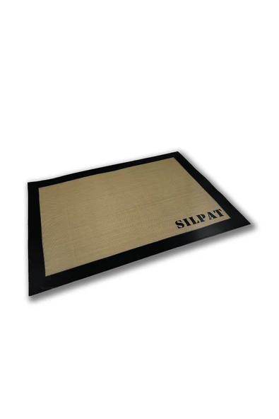 Profesyonel Yanmaz Yapışmaz Yıkanabilir Siyah Silikon Pişirme Matı - 30cmx40cm - Resim 2