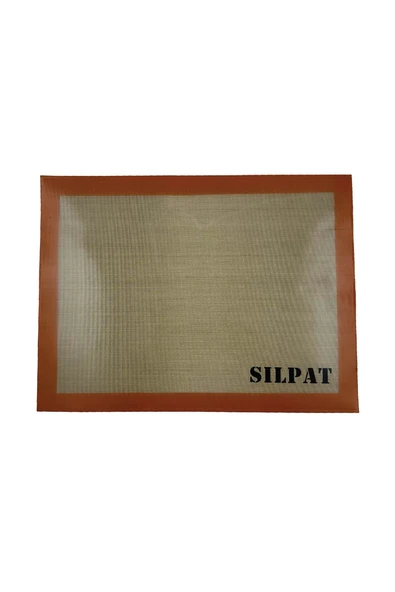 Profesyonel Yanmaz Yapışmaz Yıkanabilir Turuncu Silikon Pişirme Matı - 30cmx40cm ürün görseli 1