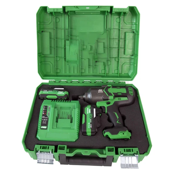 Profesyonel Akülü Somun Sıkma Makinesi 1300 NM 21V 4.0Ah Yüksek Tork Güçlü Darbeli - Resim 6