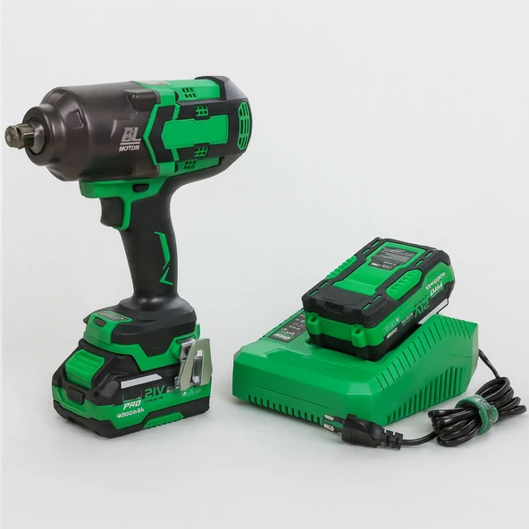 Profesyonel Akülü Somun Sıkma Makinesi 1300 NM 21V 4.0Ah Yüksek Tork Güçlü Darbeli ürün görseli 1