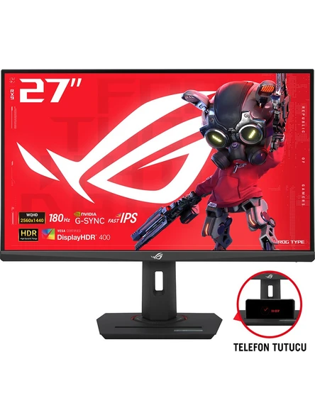 Asus ROG Strix XG27ACS 27" 1 ms 2K Pivot IPS 180 Hz Oyuncu Monitörü teşhir ürün görseli 1