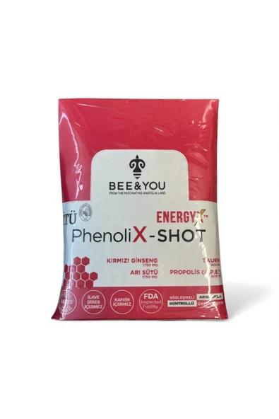 Bee&You PhenoliX-Shot Energy 50 Ml 12'Li Kutu - Resim 2