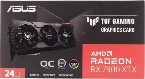 Asus RX 7900 XTX Tuf Gaming OC Edition TUF-RX7900XTX-O24G-GAMING 384 Bit GDDR6 24 GB Ekran Kartı Outlet - Resim 5