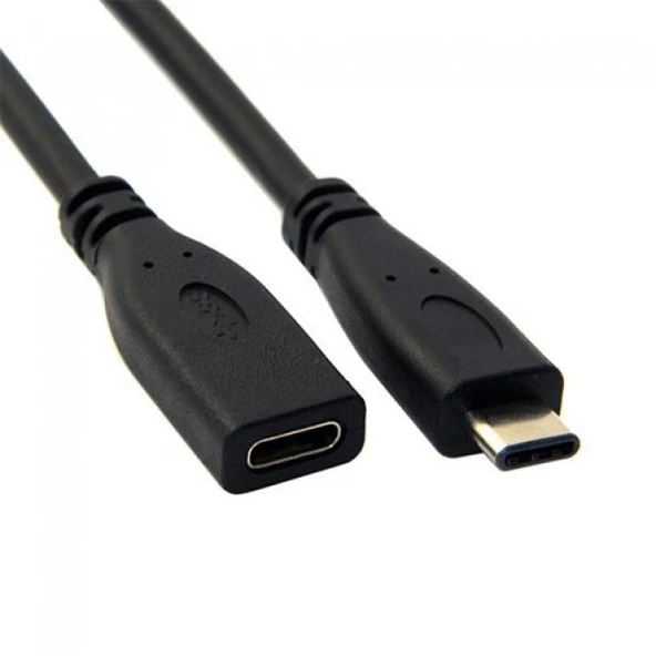 Type c dişi erkek uzatma kablosu usb c 3.1 uzatma kablosu 1m - Resim 4