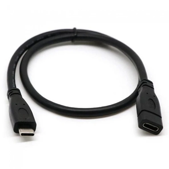 Type c dişi erkek uzatma kablosu usb c 3.1 uzatma kablosu 1m - Resim 5