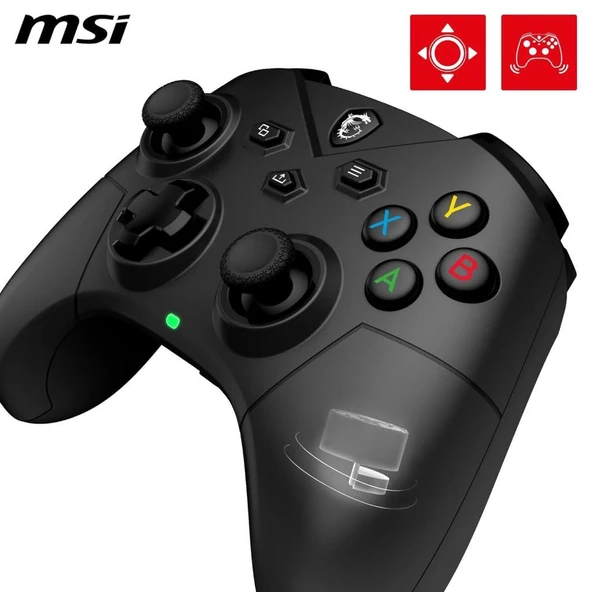 MSI Force GC300 Siyah Kablolu/Kablosuz Oyun Kolu Teşhir - Resim 5