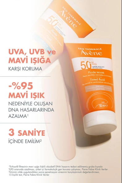 Avene Tinted Fluid Güneş Koruyucu Spf 50 50 Ml - Resim 2