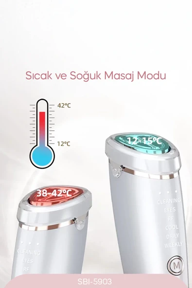 Sinbo SBI-5903 RF Yüz & Boyun | Cilt Sıkılaştırıcı Anti-Aging Cihaz - Resim 7