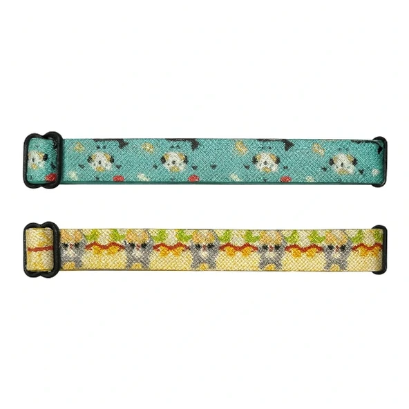 Desenli Zilli Kedi Tasması - Resim 2