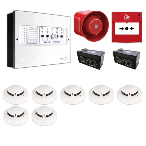 Mavigard Maxlogic 7’li Konvansiyonel Yangın Alarm Seti ürün görseli 1