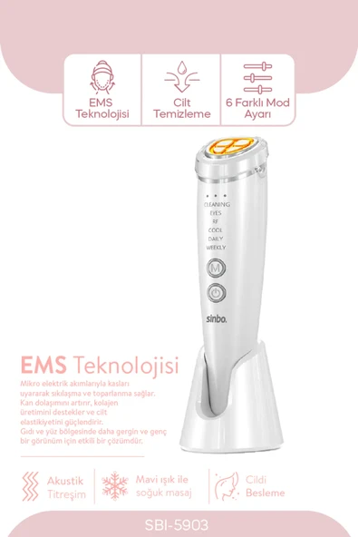 Sinbo SBI-5903 RF Yüz & Boyun | Cilt Sıkılaştırıcı Anti-Aging Cihaz ürün görseli 1