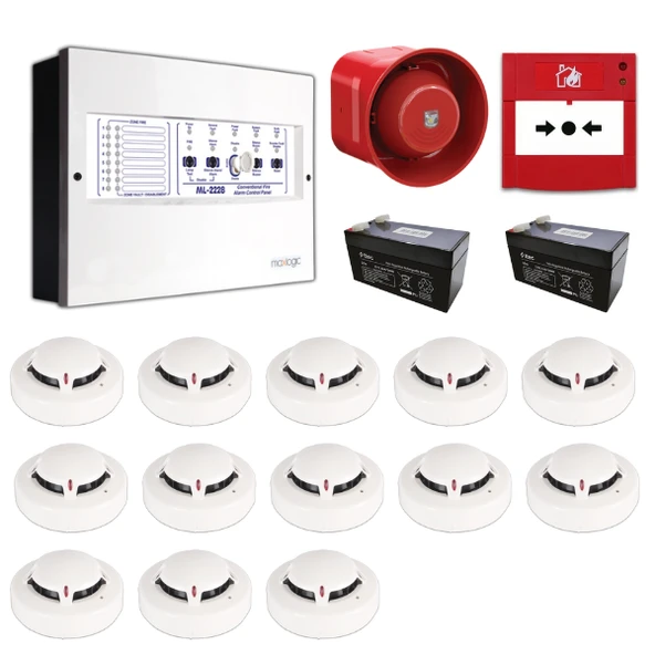 Mavigard Maxlogic 13’lü Konvansiyonel Yangın Alarm Seti ürün görseli 1
