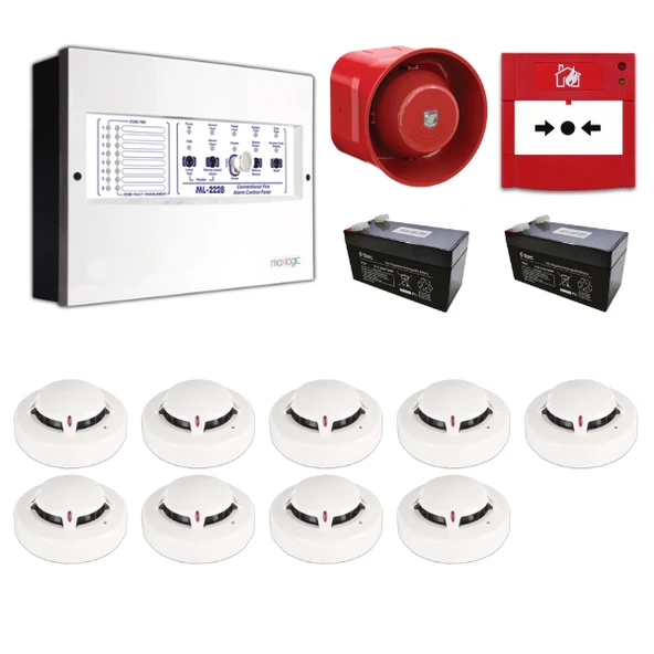 Mavigard Maxlogic 9’lu Konvansiyonel Yangın Alarm Seti ürün görseli 1