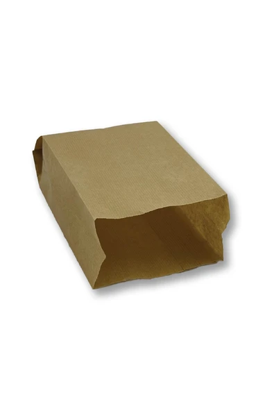 Küçük Boy Kraft-Şamua Çizgili Kese Kağıdı, Hediye Paketi 12x20,5cm Düz Renk ürün görseli 1