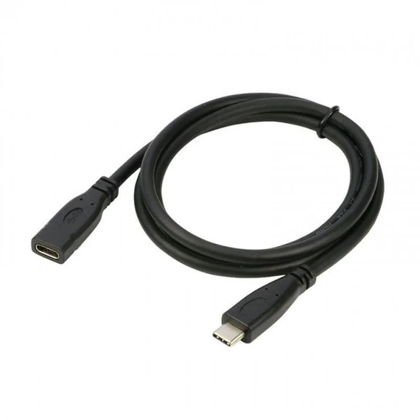 Type c dişi erkek uzatma kablosu usb c 3.1 uzatma kablosu 1m - Resim 3