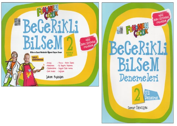 Fenomen 3.Sınıf Becerikli Bilsem 5'li Deneme+Hazırlık Kitabı - Resim 2