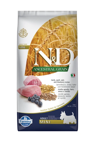 N&D Düşük Tahıllı Kuzulu Küçük Irk Yetişkin Köpek Maması - 7 Kg - Resim 4